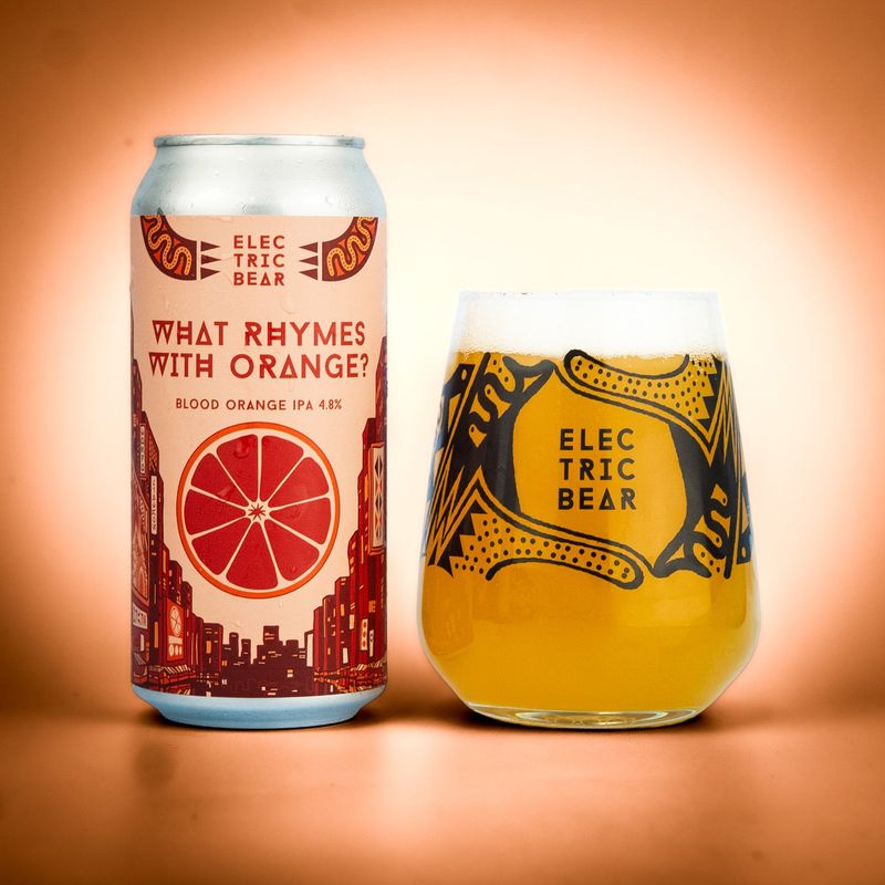 Electric Bear - What Rhymes With Orange Blood Orange IPA 4.8%
