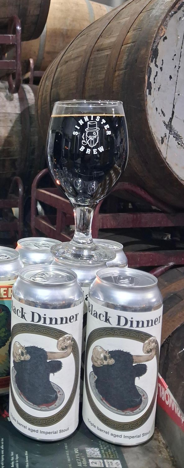 Sinnister Brew - Black Dinner Triple Barrel Aged Imperial Stout 10.8%