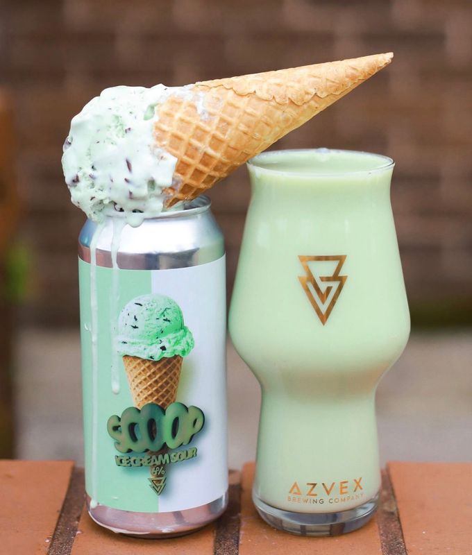 Azvex - SCOOP Mint Chocolate Chip Ice Cream Sour 6% PRE-ORDER - ARRIVING APPROX 10TH SEPTEMBER