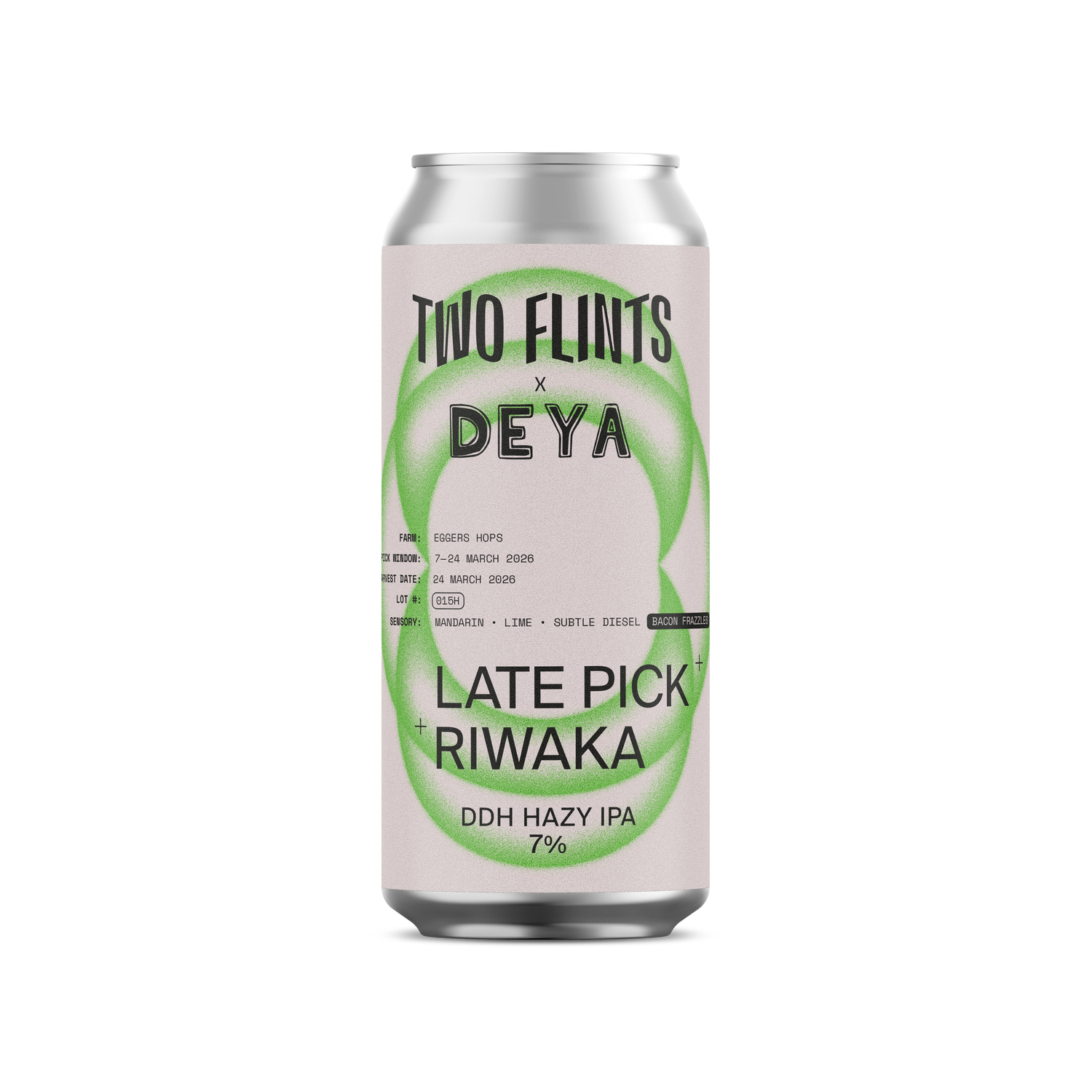 Two Flints - Late Pick Riwaka (x DEYA) DDH Hazy IPA 7%