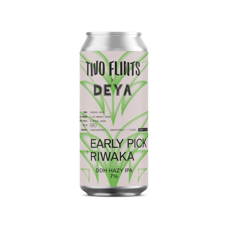 Two Flints - Early Pick Riwaka (x DEYA) DDH Hazy IPA 7%