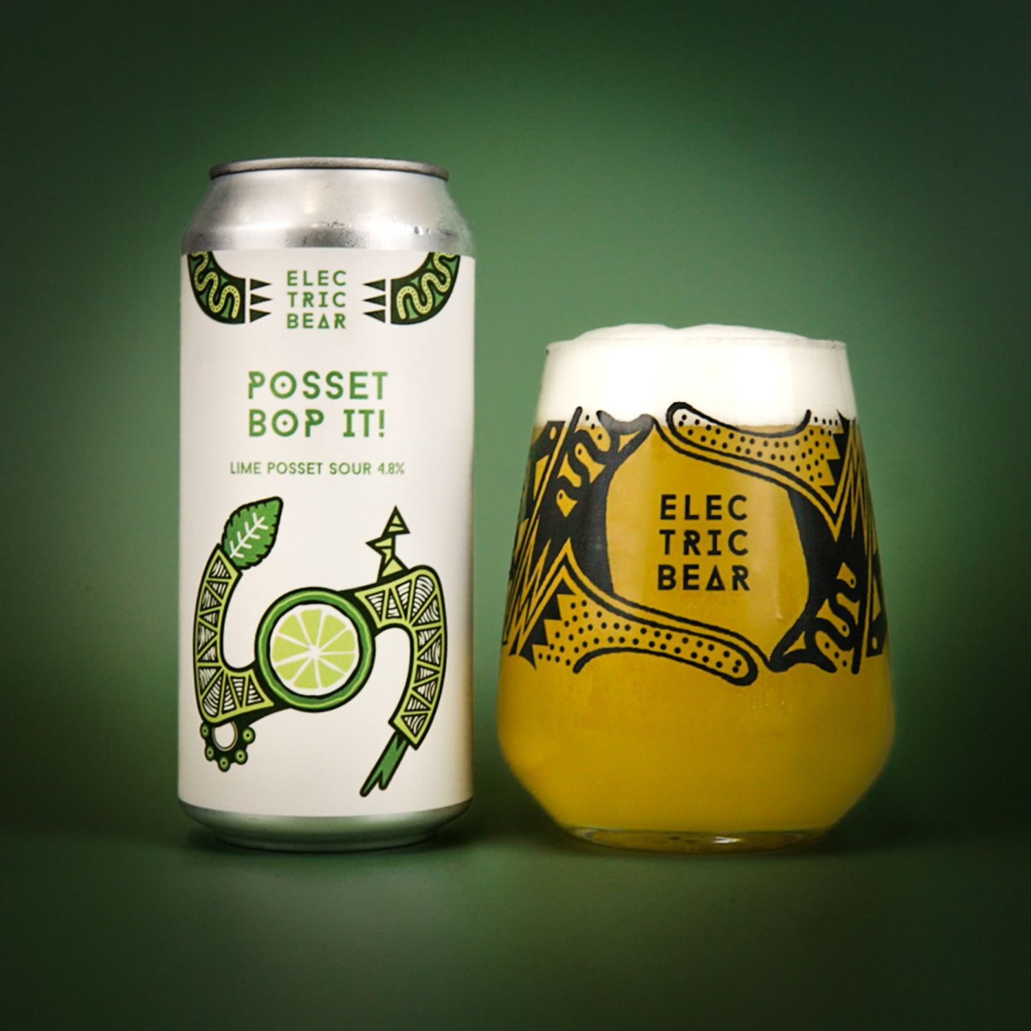 ​Electric Bear Brewing - Posset Bop It Lime Posset Sour 4.8%