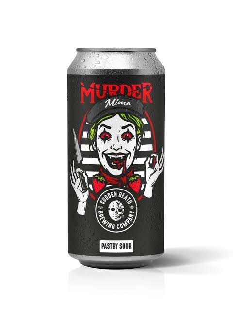 Sudden Death  - Murder Mime Pastry Strawberry Cheesecake Ice Cream Sour 6% PRE-ORDER - EXPECTED TO ARRIVE 30TH OCTOBER