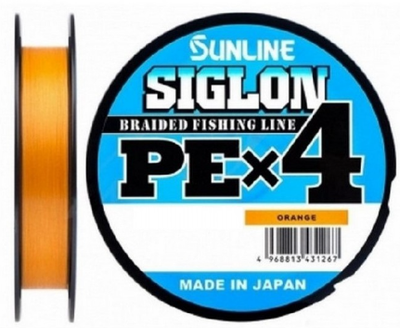 SUNLINE SIGLON PE 4X ORANGE 150metri 5lb 0.094mm 0.3