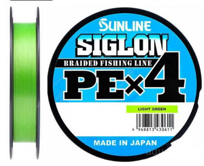 SUNLINE SIGLON PE 4X LIGHT GREEN 150mt 30lb
