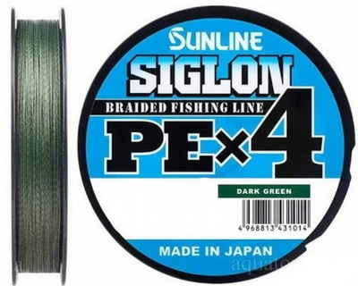 SUNLINE SIGLON PE 4X DARK GREEN 150 metri 10lb  0.132mm  0.6
