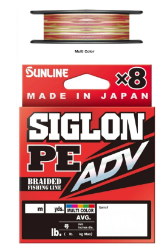 SUNLINE SIGLON PE ADV X8 MULTI COLOR 30lb 300 mt. PE #2.5 - 0.27 mm. (13.6 kg.)
