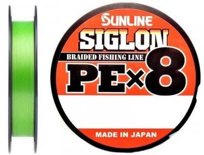 SUNLINE SIGLON PE 8X LIGHT GREEN 300metri 50lb  0.296mm  #3  22.0kg
