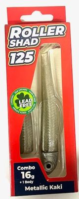 Roller Shad 125 16gr Color METALLIC KAKI Combo+1 Body