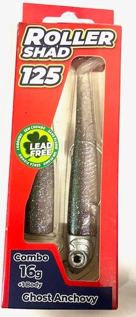 Roller Shad 125 16gr Color GHOST ANCHOVY Combo+1 Body