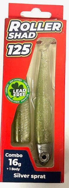 Roller Shad 125 16gr Color SILVER SHINER Combo+1 Body