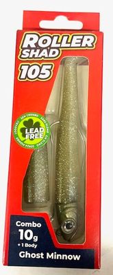 Roller Shad 125 10gr Color GHOST MINNOW Combo+1 Body