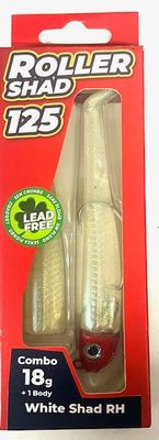 Roller Shad 125 18gr Color WHITE SHAD RH Combo+1 Body