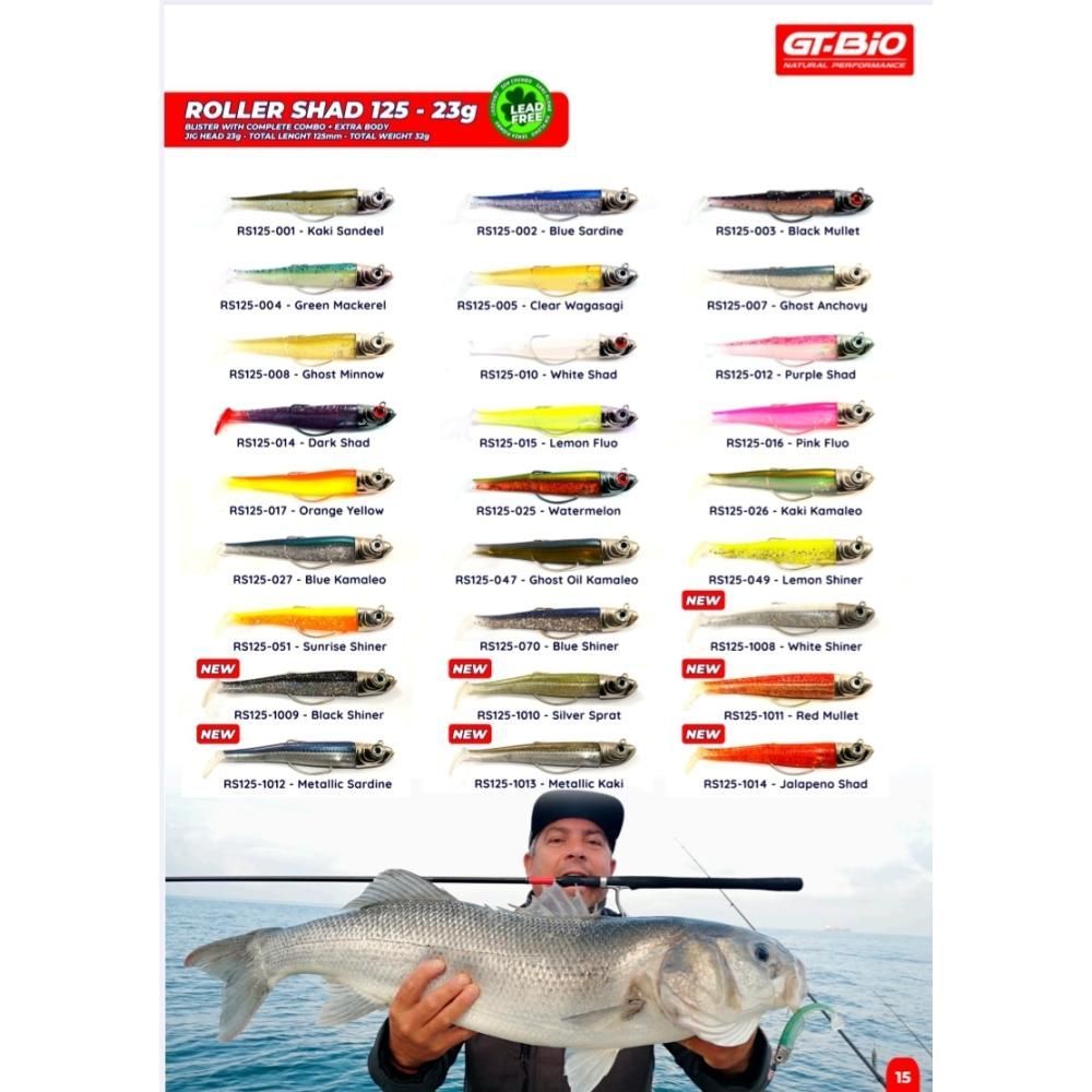 Roller Shad 165 60gr Color WHITE SHAD RH Combo+1 Body