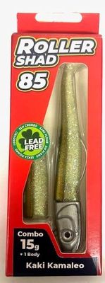Roller Shad 85 15gr Color KAKI KAMALEO Combo+1 Body