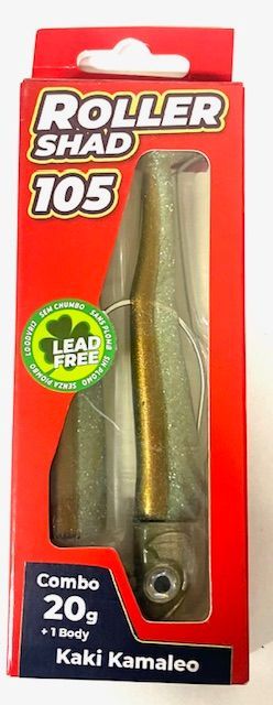 Roller Shad 105 20gr Color KAKI KAMALEO Combo+1 Body