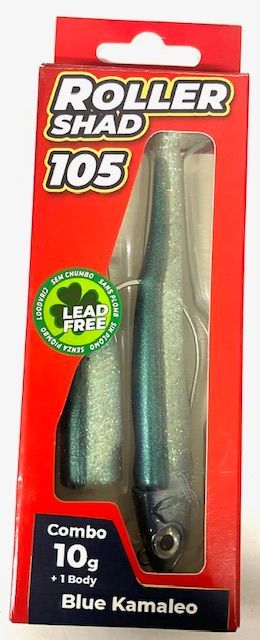 Roller Shad 105 10gr Color BLUE KAMALEO Combo+1 Body
