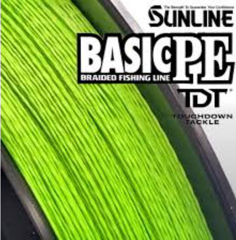SUNLINE Basic PE filo trecciato Japan light green 0.4  6lb max 2.9kg 150mt