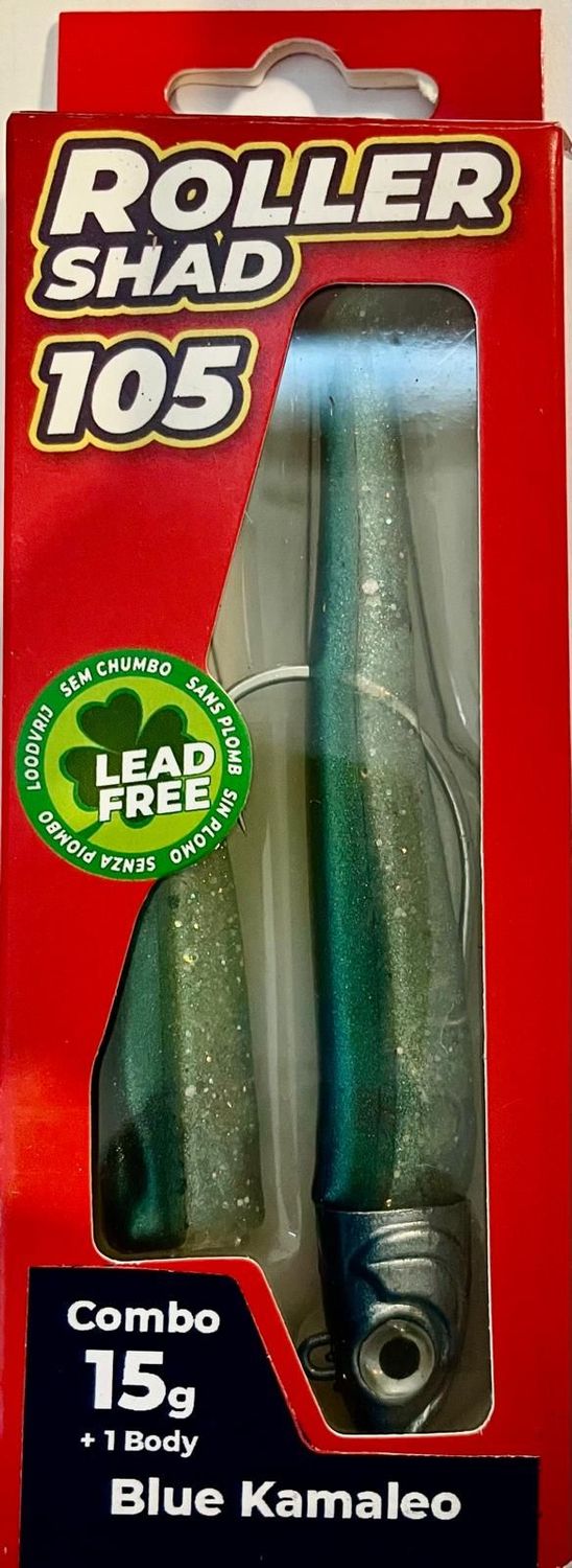 Roller Shad 105 15gr Color BLUE KAMALEO Combo+1 Body