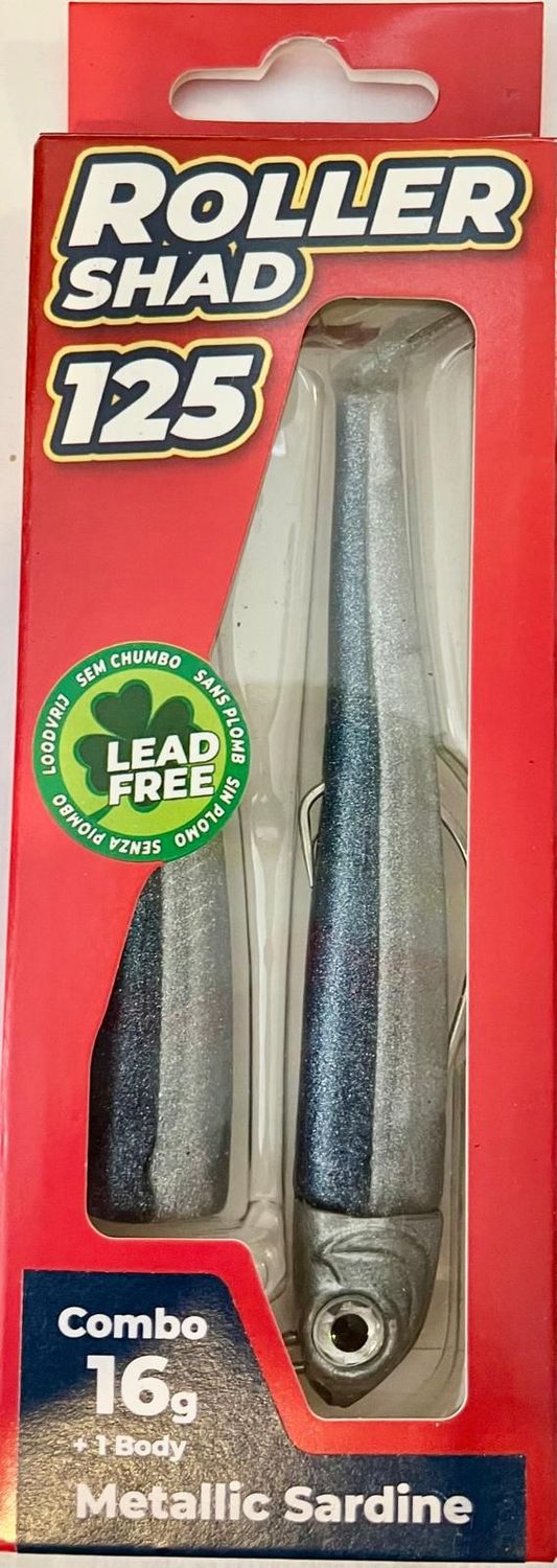 Roller Shad 125 16gr Color METALLIC SARDINE Combo+1 Body