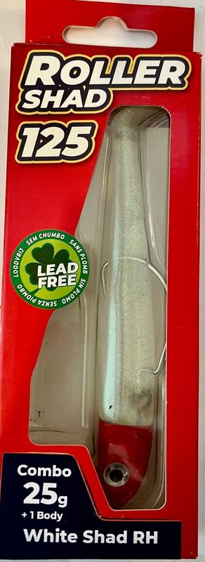 Roller Shad 125 25gr Color WHITE SHAD RH  Combo+1 Body