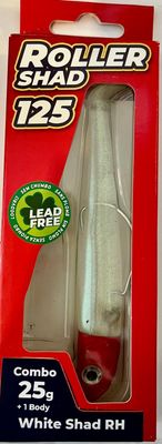 Roller Shad 125 25gr Color WHITE SHAD RH  Combo+1 Body
