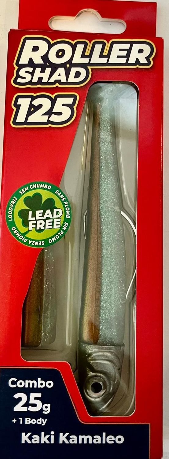 Roller Shad 125 25gr Color KAKI KAMALEO Combo+1 Body