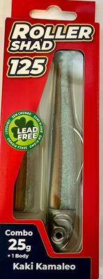 Roller Shad 125 25gr Color KAKI KAMALEO Combo+1 Body