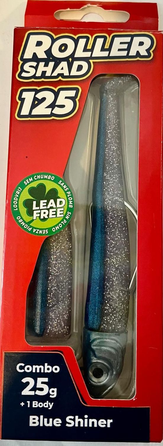 Roller Shad 125 25gr Color BLUE SHINER  Combo+1 Body