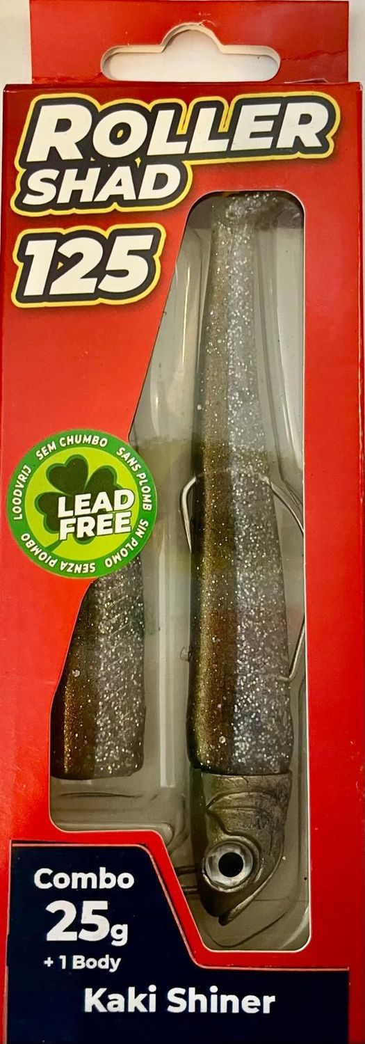 Roller Shad 125 25gr Color KAKI SHINER Combo+1 Body