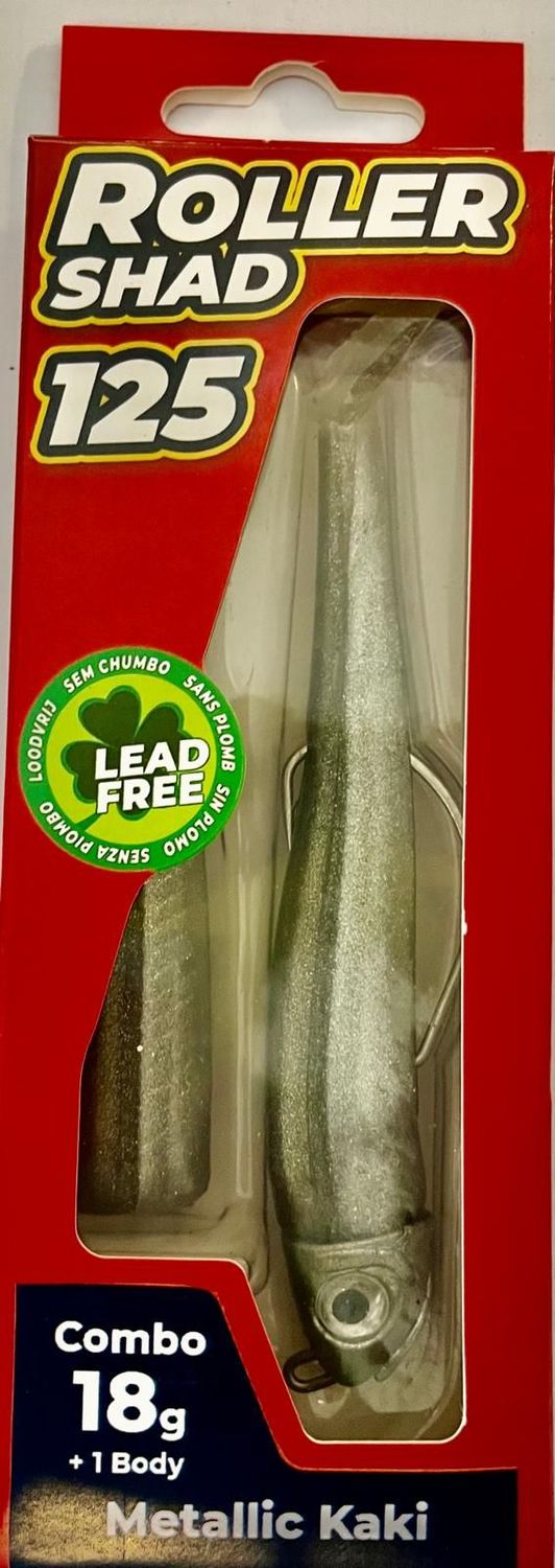 Roller Shad 125 18gr Color METALLIC KAKI Combo+1 Body