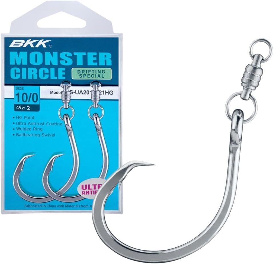 BKK Amo con girella Monster Circle 10/0 qty 2 pz
