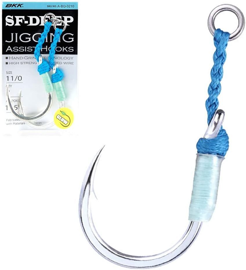 BKK Saltwater Heavy Duty Pre-Legato Singolo Assist Hook 10/0 2pz 120kg