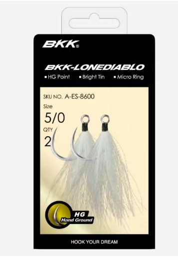 BKK Ami da pesca singoli di ricambio Lone Diablo Bucktail Teaser 3/0 pz3