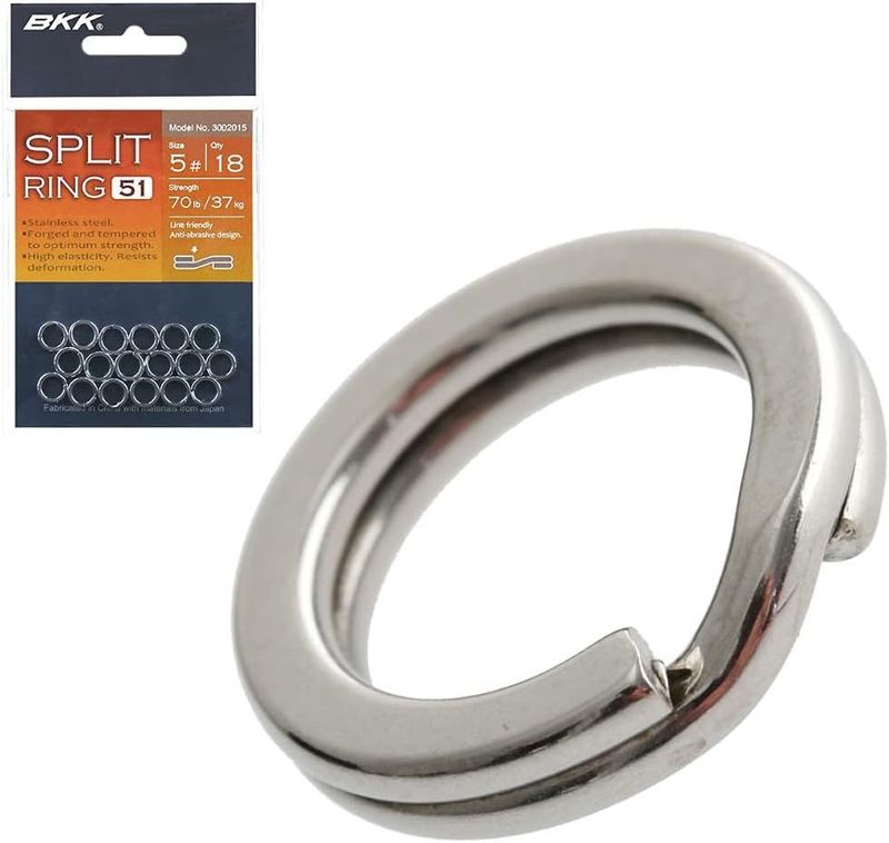 BKK Split Ring Size 4 qtd 12 60lb 27kg