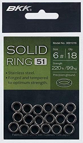 BKK SOLID RING 51 SIZE 6 QTY 18  220LB 99KG