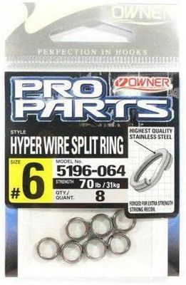 OWNER PRO PARTS HYPER WIRE SPLIT RING SIZE 9 170LB PZ6