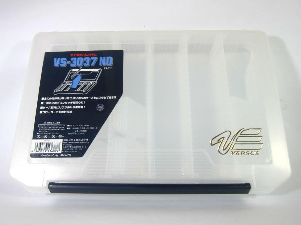 Meiho Tackle Box VS 3037 ND 275 x 187 x 43 mm Clear
