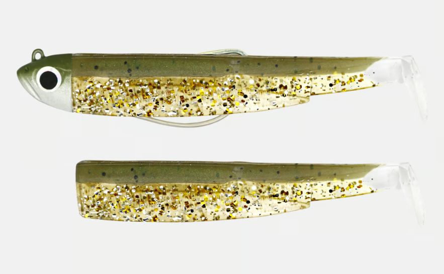 FIIISH BLACK MINNOW COMBO SHORE MIS.3 12g COL. KHAKI GLITTER