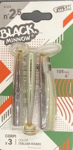 FIIISH BLACK MINNOW N2.5 105MM 3CORPI COLOR ITALIAN KHAKI
