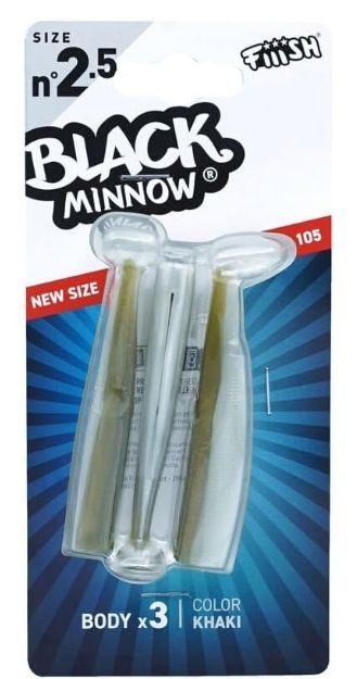 FIIISH BLACK MINNOW N2.5 105MM 3CORPI COLOR KHAKI FIIISH BLACK MINNOW N2.5 105MM 3CORPI COLOR KHAKI