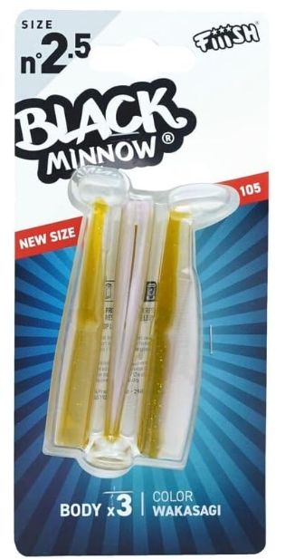 FIIISH BLACK MINNOW N2.5 105MM 3CORPI COLOR WAKASAGI