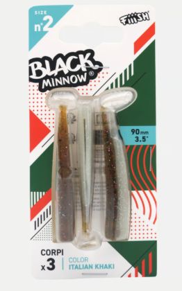 FIIISH BLACK MINNOW N2 90MM 3CORPI COLOR ITALIAN KHAKI