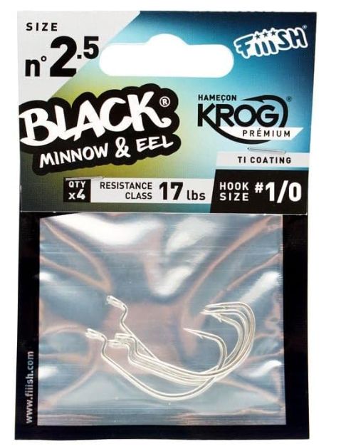 FIIISH BLACK MINNOW AMI 1/0 PZ4 17LB N2.5