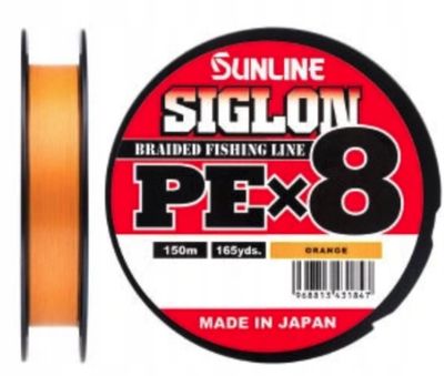 SUNLINE SIGLON PE X8 ORANGE 150mt 10lb  0.132mm  0.6