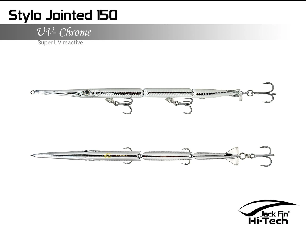 Stylo Jointed 150 Jack Fin  color uv-chrome