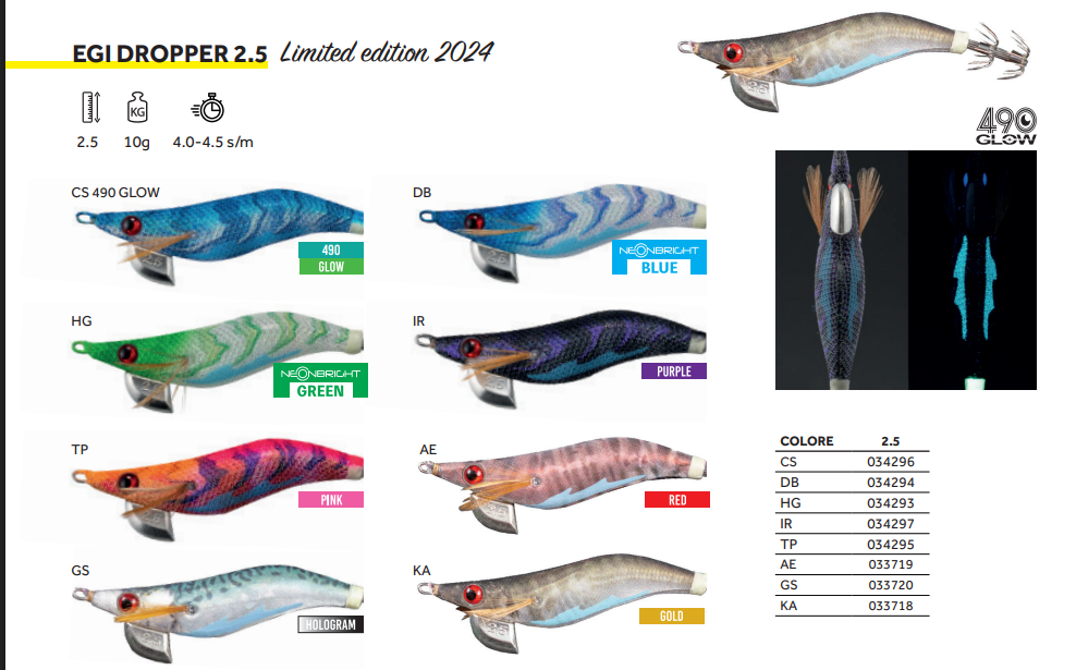 YAMASHITA EGI DROPPER LIMIT EDITION  2.5 COLOR 070