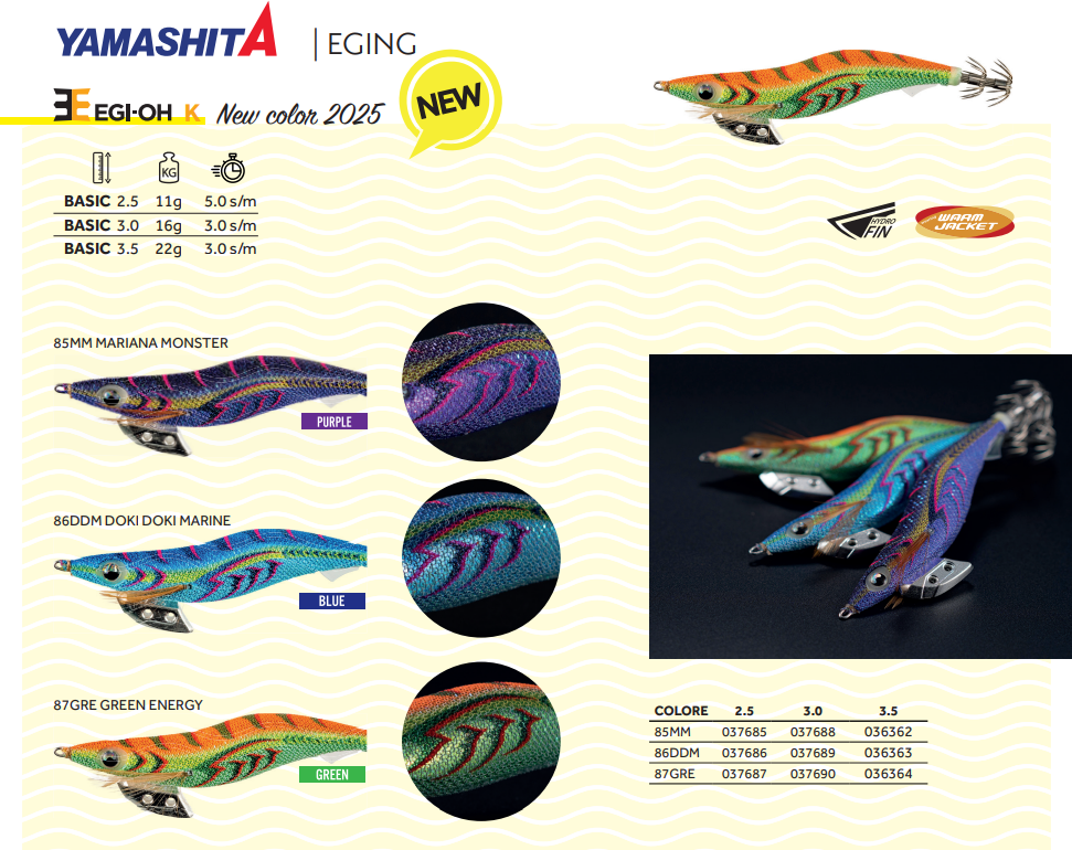 YAMASHITA Totanara EGI-OH K 16gr color 087