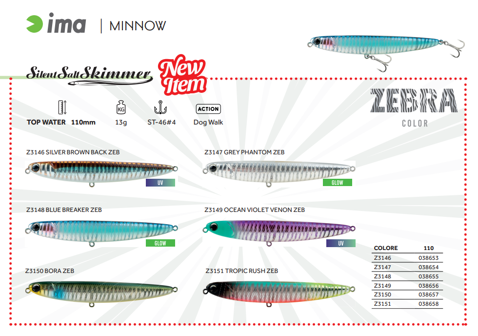 IMA SILENT SALT SKIMMER 13 gr Col. Z3149