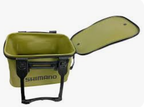 SHIMANO BK-016Q Bakkan EV Fishing Bucket, 40 cm, KHAKI